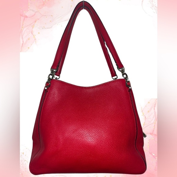 Kate Spade New York Hailey Medium Red Leather Shoulder Bag - Picture 8 of 8